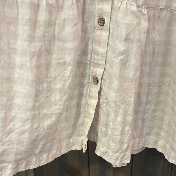 Cynthia Rowley Womens Cream Gingham Midi Dress - Picture 3 of 5